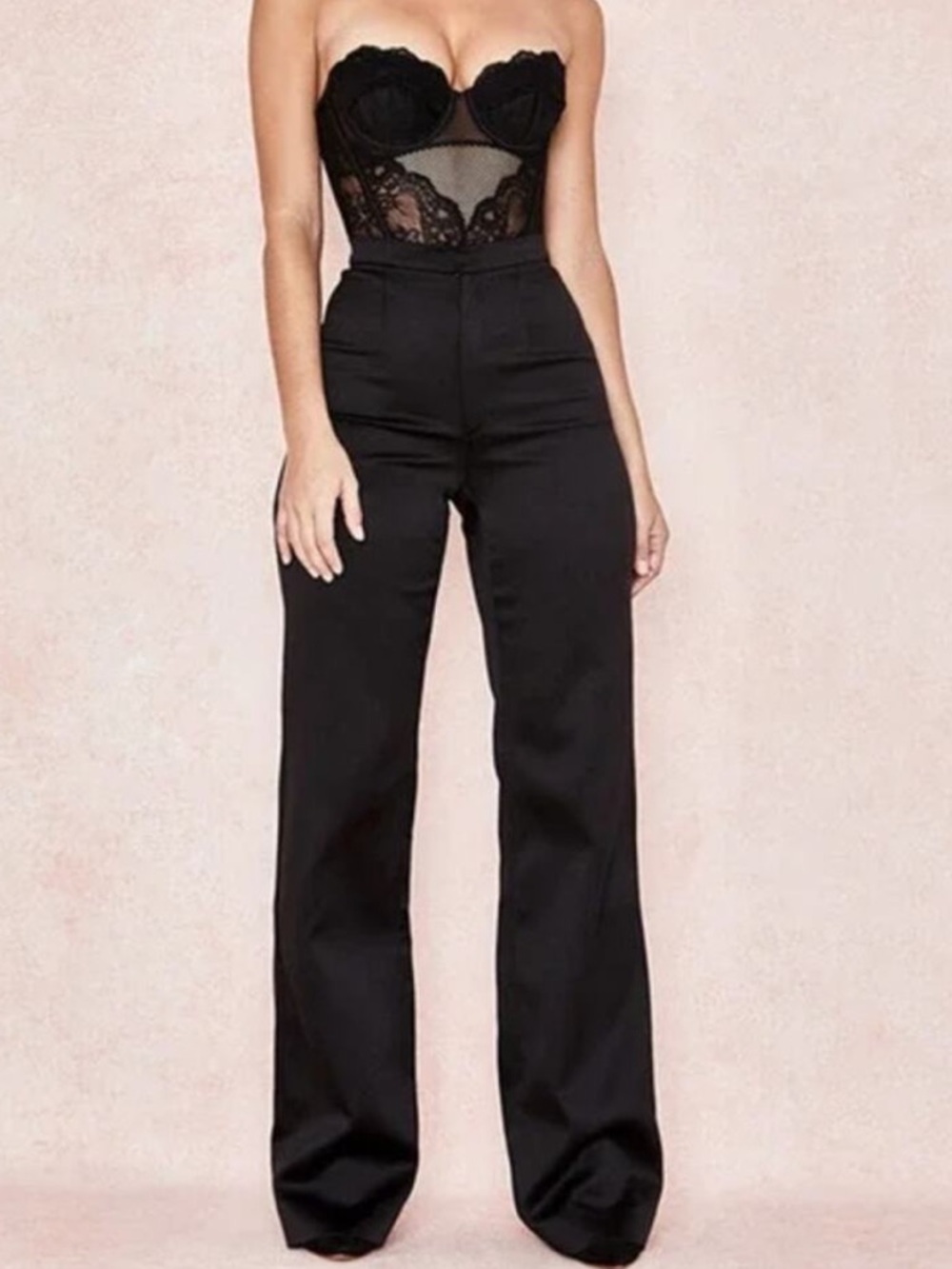 House of CB Amalia Satin Trousers S